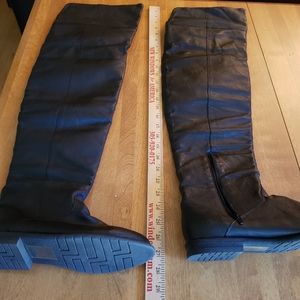 Thigh High Boots - Women's Size 8, Genuine Leather - Halloween, Cosplay, Fashion